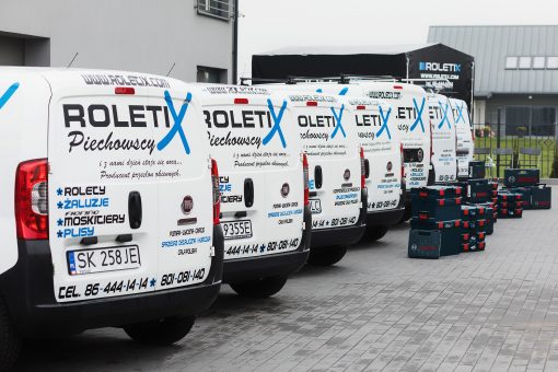 ROLETIX Flota Samochodowa. Własny transport rolet, żaluzji, moskitier, plis, wertikali, markiz, pergoli, żaluzji drewnianych - 6